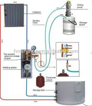 split flat plate solar heater