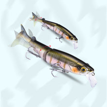 120mm Floating Hard Swim Baits Minnow Soft T-Tail Jerkbait Lure