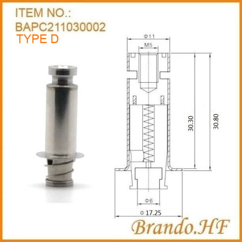 Tubo stantuffo dell&#39;elettrovalvola a solenoide dell&#39;acqua del purificatore RO 24V