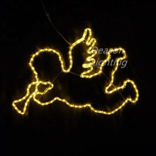 Outdoor Lighted Christmas Angels with Trumpets