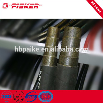 Four Steel Wire Spiraled Hydraulic Hose