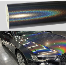 gloss rainbow laser grey wrap vinyl