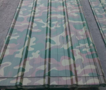 Camouflage galvanized steel sheet