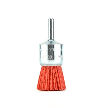 Red Nylon Wire Filament Cup Brush - Long Service Life Abrasive Nylon Brush for Rotary