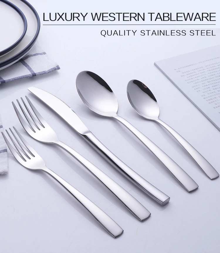 Portable 5PCS Stainless Steel Tableware Set