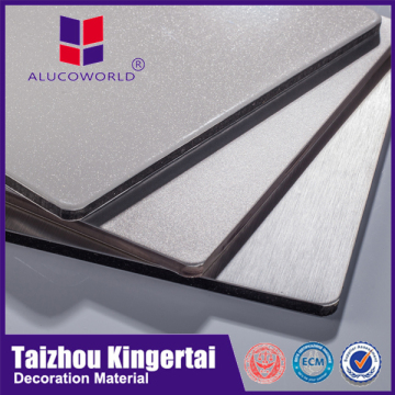 Alucoworld professional factory offer free samples cheapest made in china plastic aluminum composite panel