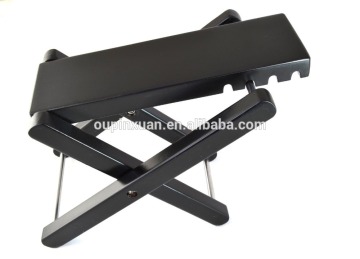 2015 new design Bamboo Adjustable Guitar Footstool fold bamboo guitar foot stools wholesale