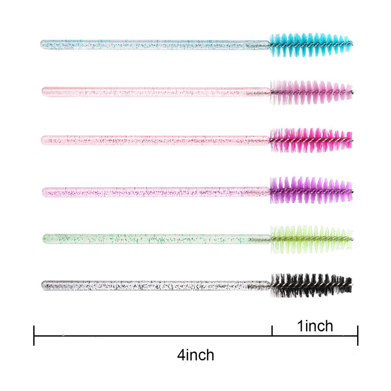 50pcs Multicolor Mascara Wand Eyelash Brushes