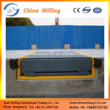 Hydraulic Forklift Loading Ramp Embedded Yard Ramp