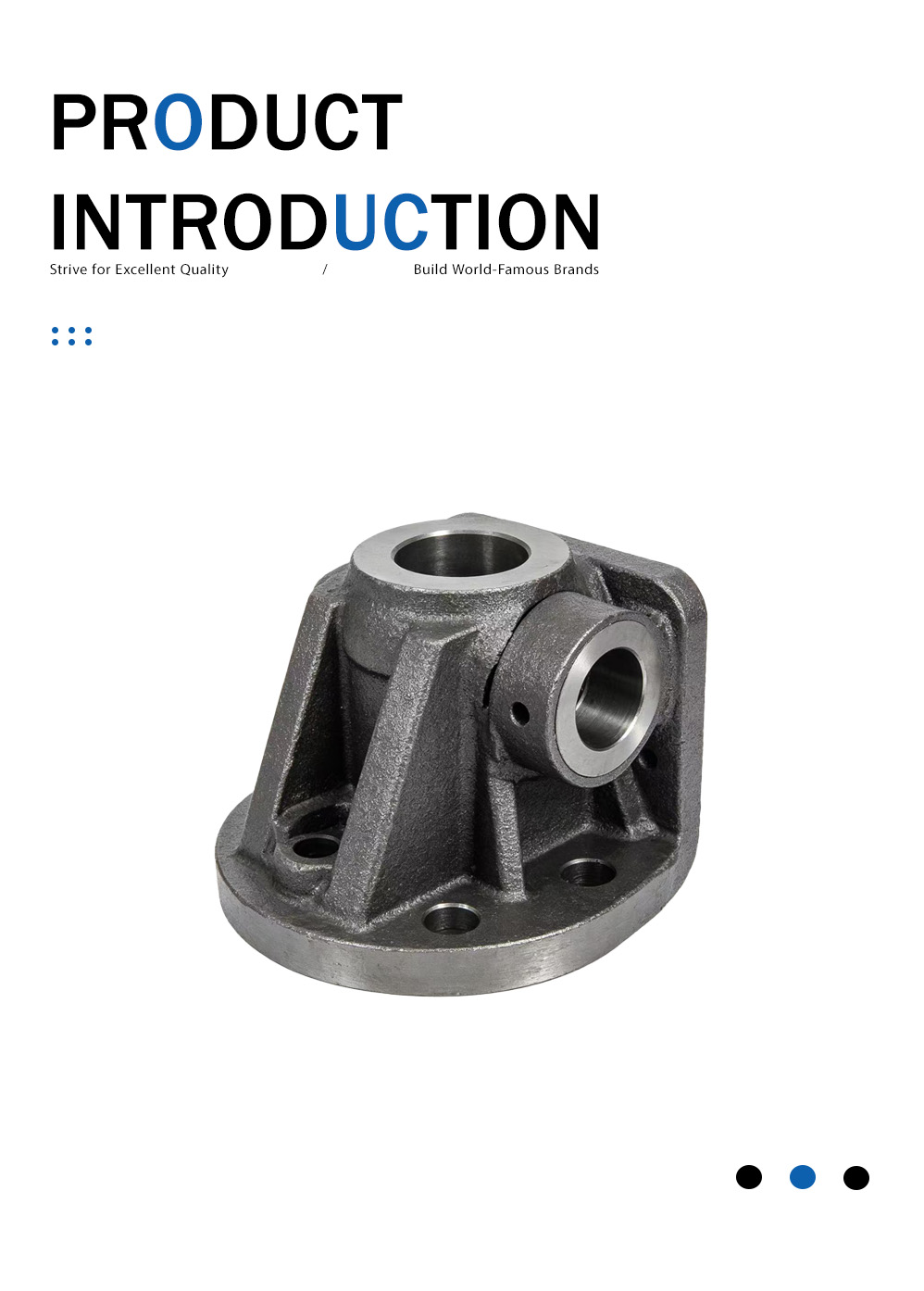 Серое литье, литье кронштейнов стрелы строительной техники Gray Casting Construction Machinery Boom Bracket Casting