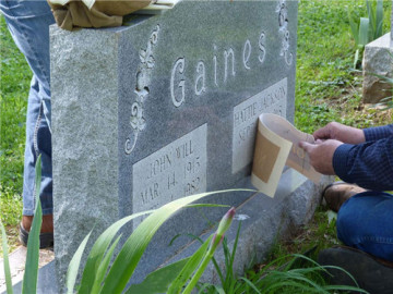Rubber Sandblast Stencil Mask for Tomb Sandblasting