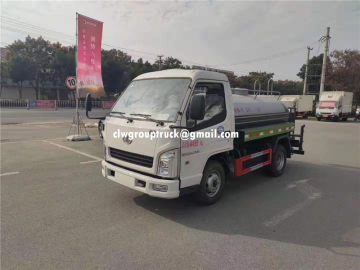 FAW 3T small water tank truck for sale