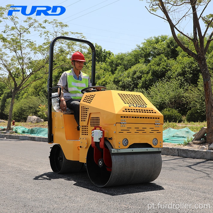 Rolo vibratório de tambor duplo de alto desempenho 800 kg