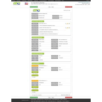 Amostra de dados de importação de corda de fio de fio de aço