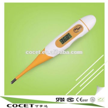 COCET flexible tip digital thermometer with probe