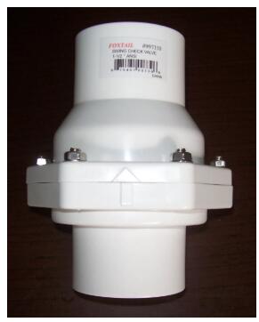 SCH80 plastic UPVC grey  check valve /plastic UPVC swing non return spring check valve pvc