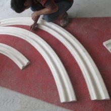 Limestone window arches trim