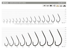 High Carbon Steel , Ringed MARUSEIGO Fishing Hook