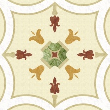 24x24" flower water jet marble flooring pattern