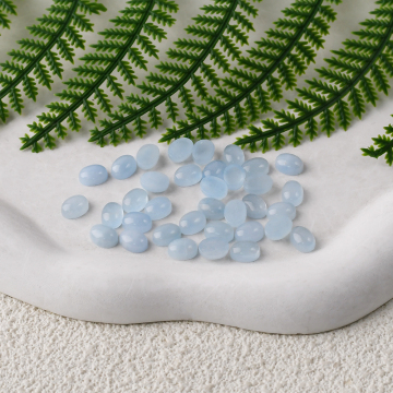 AAA Quality Natural Aquamarine Egg Shaped Cabochons