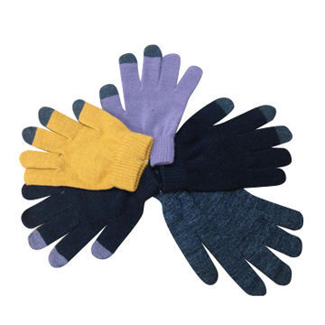 Winter gloves for touch panels such as iPhone or iPad