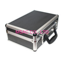 Black Aluminum Tool Cases With Foam For Packing Tool , Aluminum Display Cases
