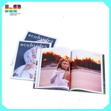 High quality hardback sewn photo magazine book printing from China