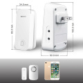 32 Ringtones Basic Kinetic Portable Wireless Doorbell