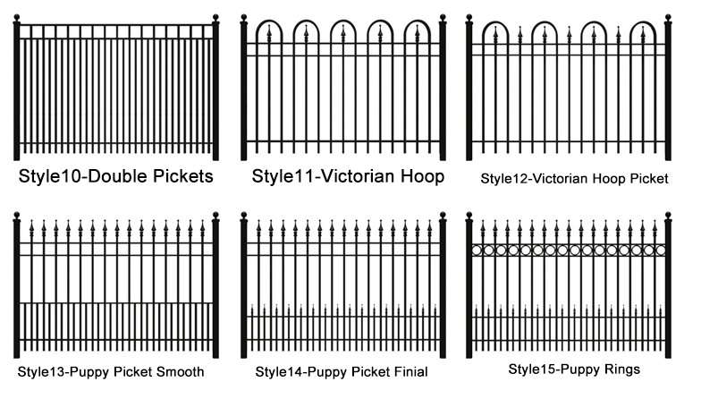 australia Spear Head tubular steel fence / Spear Head steel fence / australia cheap wrought iron fence panels for sale