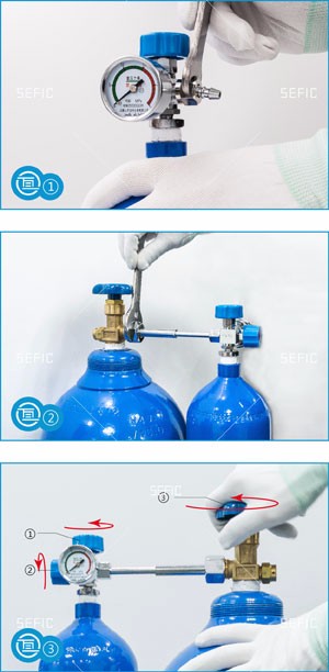 Valves Equipped Aluminum Medical Oxygen Cylinder