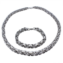 Big Choker Necklace Bracelet Silver Chain Necklace Bracelet For Men