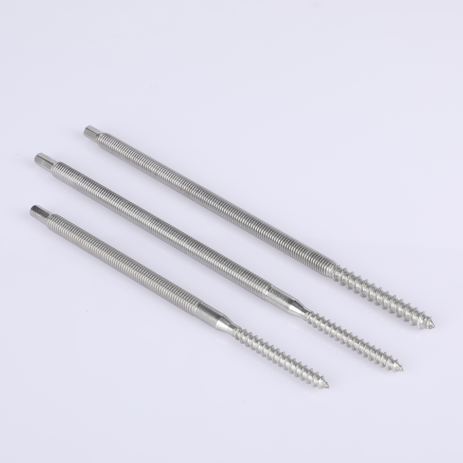 בורג כפול פלדת אל חלד M10 (9) Stainless steel double thread bolt M10 (9)