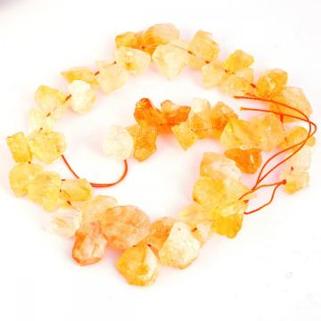 Natural Raw Rough Citrine Crystal Beads no polished