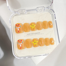 Wholesale Custom Design Kids' Press-On Nails: Cartoon Fingernails, Cute Stickers & False Nails