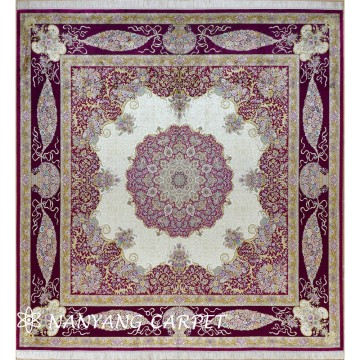 10'x10' Square Antique Tabriz Persian Rug Large Size