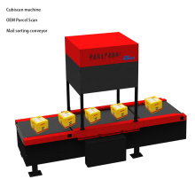 Automated Conveyor Sorting Machine with DWS Equipment for Warehouse Systems: Weighing, Scanning, and Dimensioning