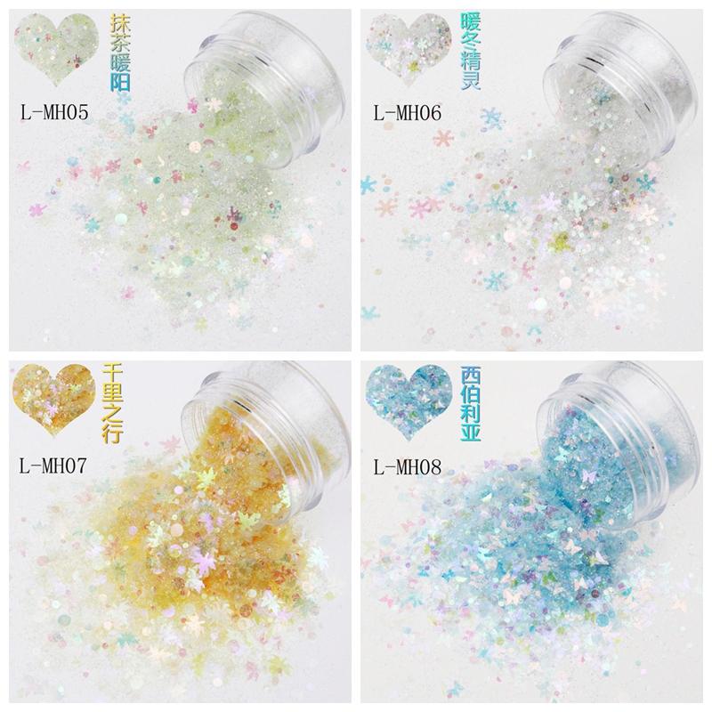 wholesale fluorescent Glitter mixed sequin glitter powder