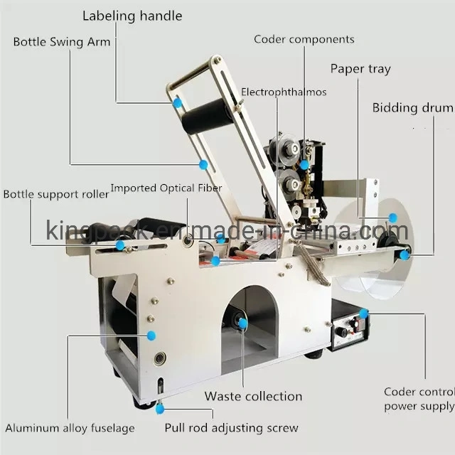 Mt-50d Round Bottle Labeling Packing Machine From China