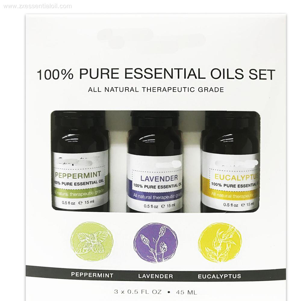 OEM top 3 Therapeutic Grade essential oil set