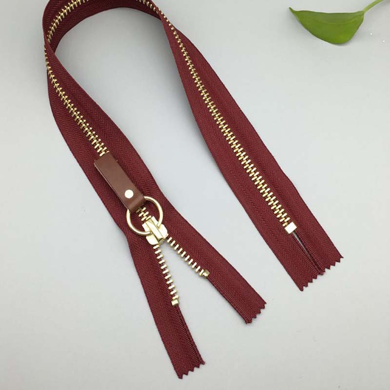 Distinct 11 inch brass separating zipper for clothing