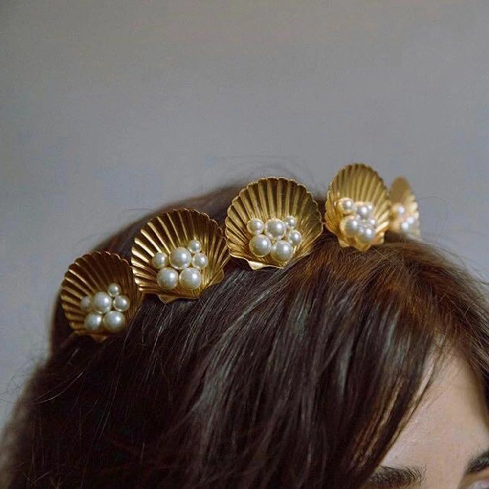 New Personality Alloy Shell Headband Seaside Holiday Hairpin Hair Accessories