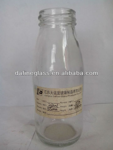 200ml drinking glass bottles for juice and beverage