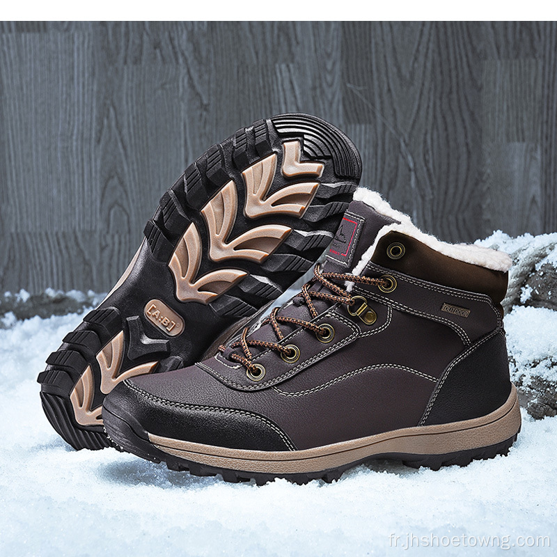 Chaussures de sport de randonnée Bottes de neige d&#39;extérieur chaudes d&#39;hiver
