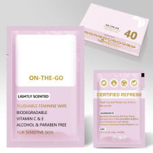 Customized disposable sensitive skin intimate sanitary wipes