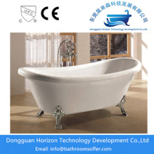 Claw foot acrylic bathtub white tub