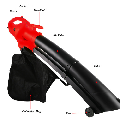 220V ενσύρματο κενό 3-σε-1 Leaf Blower Vacuum