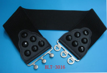 fashion elastic belt with alloy buckle