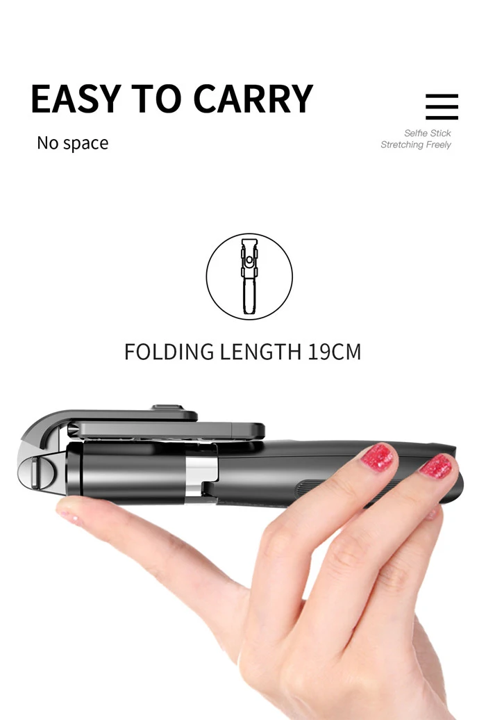 Compact Foldable All in One Bluetooth Selfie Camera SLR Monopod