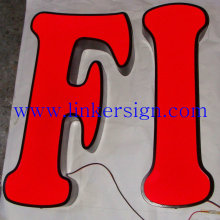 3d frontlit large metal alphabet letter signage
