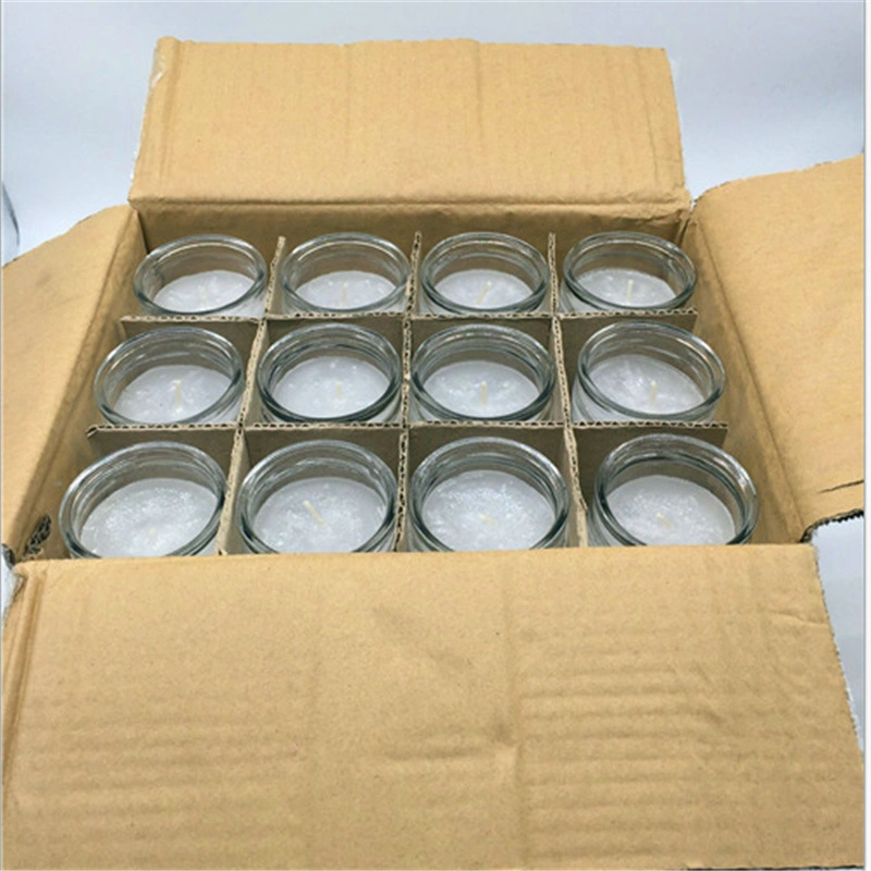 Wholesale Scented Wax Candle in Clear Glass Jar